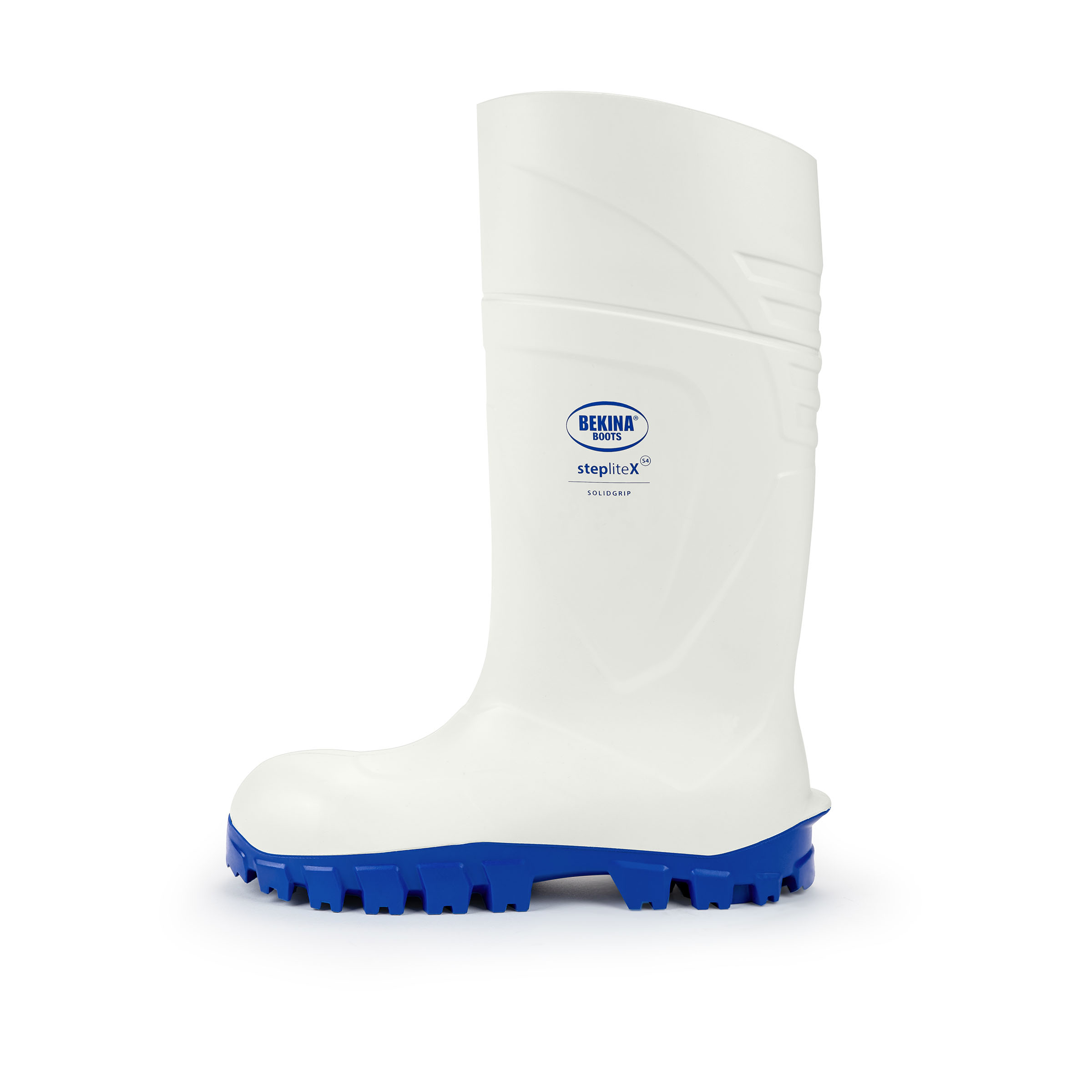 StepliteX SolidGrip, steel toe cap (S4), white - Bekina US